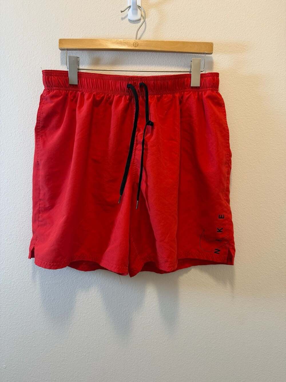 Nike Men's Red Volley Swim Shorts with Side Logo Size XXL